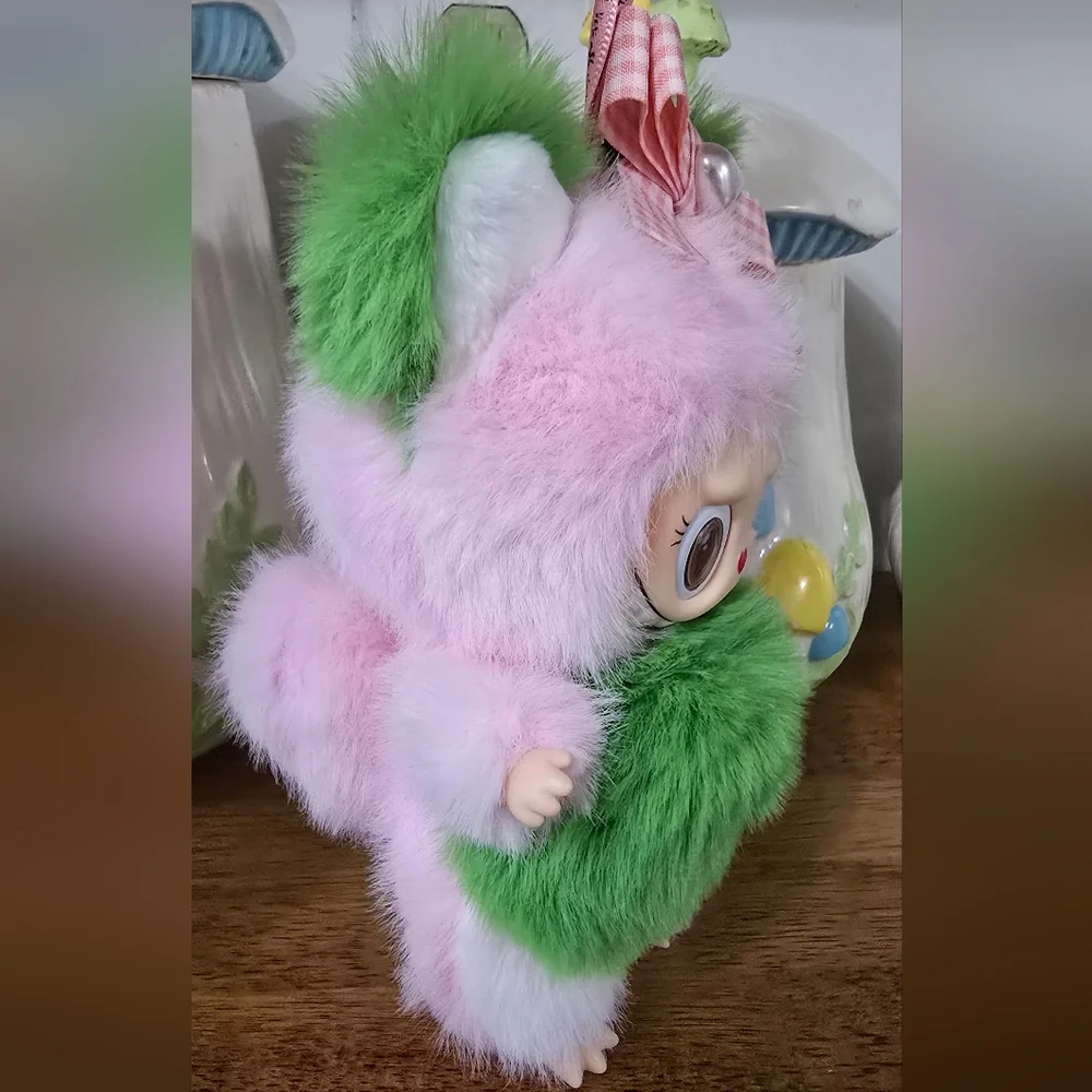 Pink/Green Bear Labubu - Picture 2 of 5